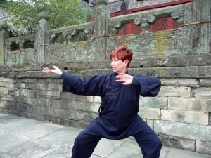 woman performing Tai Chi