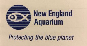 New England Aquarium Logo with "Protecting the blue planet" underneath